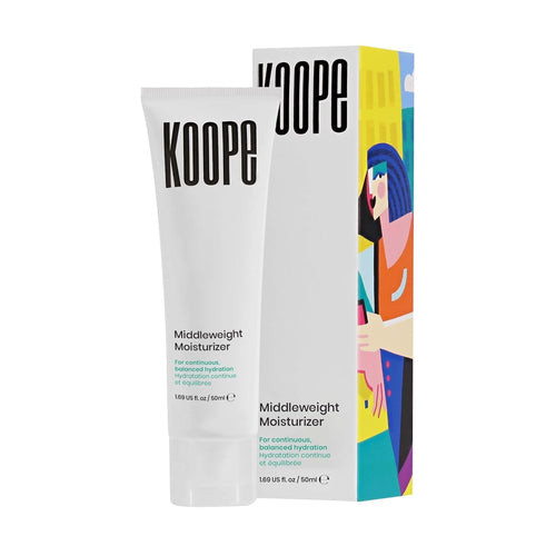 Koope Middleweight Moisturizer Face Cream, For All Skin Types, Balanced Hydration with Hyaluronic Acid, Baobab Oil, Anti-Pollution Shield, Free of Parabens, Sulphates & Fragrances, Vegan, 1.69 FL OZ